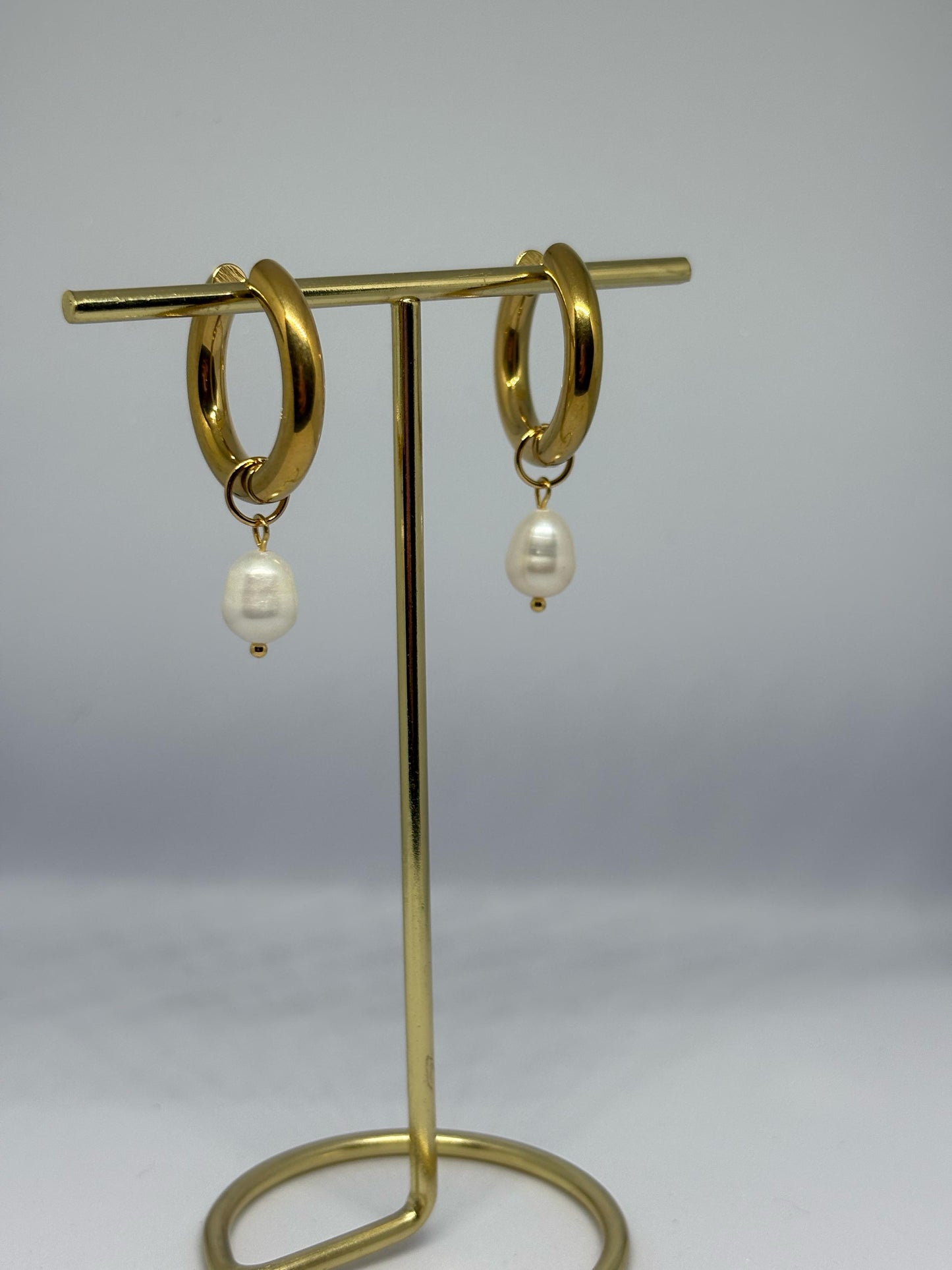 Freshwater Peal Hoop Earrings